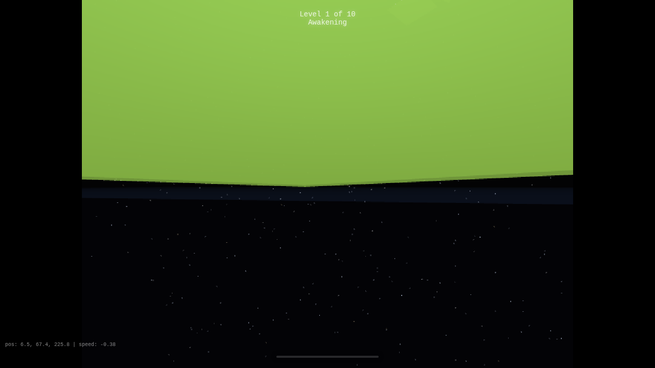 V5: Large vibrant yellow-green geometry